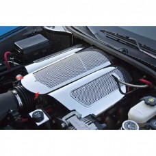 American Car Craft Perforated Stainless Steel Illuminated Low Profile Plenum Cover| 25-11577 Corvette Z06 Only 2006-2013