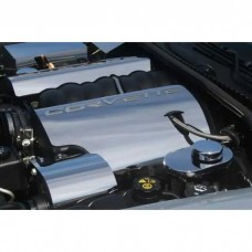 American Car Craft Polished Fuel Rail Covers With "Corvette" Script, 3-Piece Set| 25-12591 Corvette 2005-2007