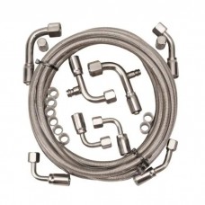 Stainless Steel Braided A/C Hose Kit With A verticle O-Ring Compressor