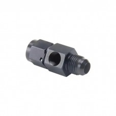 -6 Swivel Gauge Port - Black