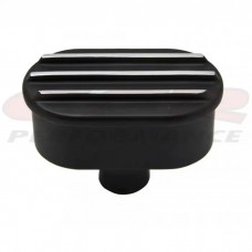 Ford Finned Billet Aluminum PCV Breather, Black Finish