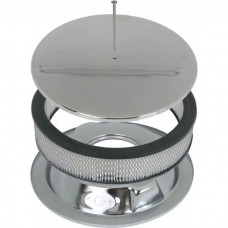 Chrome Smooth Round Engine Air Cleaner