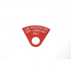 Positraction Differential Lubricant Tag,68-69