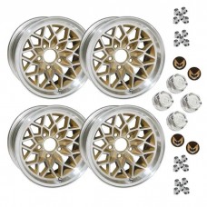 1978-81 CAMARO 15 X 8 CAST ALUMINUM GOLD SNOWFLAKE WHEEL KIT