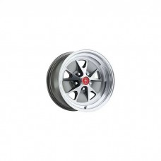 15" x 7" Legendary Styled Aluminum Alloy Wheel with Charcoal and Machined Finish, 5 x 4.5" Bolt Pattern