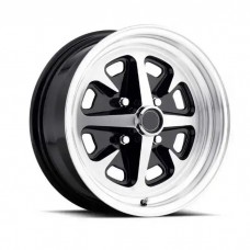 15" x 6" Legendary Magnum 400 Aluminum Alloy Wheels with Gloss Black and Machined Finish, 4 x 4.5" Bolt Pattern