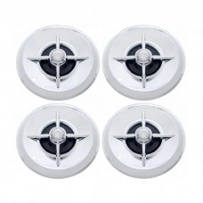 15" Chrome Lancer-Style Wheel Cover Set, 4 Pieces