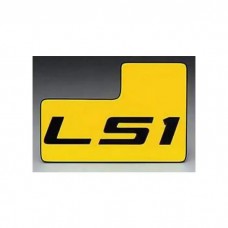 LS Conversion Throttle Body ID Plate, LS1, Yellow/Black