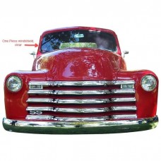 Chevy Truck Windshield, One-Piece, Clear, 1947-1953