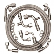 Stainless Steel Braided A/C Hose Kit With A verticle O-Ring Compressor