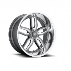 Chevy-GMC Truck US Mags U129 C-Ten Wheel, 5x5 Bolt Pattern, 1mm Offset,  Gun Metal Milled, 18"