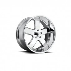 Chevy-GMC Truck US Mags U116 Hustler Wheel, 5x5 Bolt Pattern,  Chrome, 22"