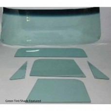 1973-1975 Chevy-GMC Truck Glass Kit-Large Rear Glass, OE Tinted/Shaded Windshield, Grey Tint Glass