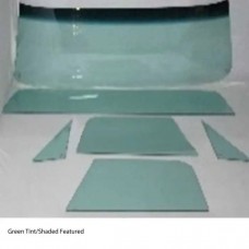 1968-1972 Chevy-GMC Truck Glass Kit, Deluxe/Large Back Glass-Grey Tint With Shade Band