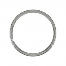 Wheel Trim Ring - Smooth Stainless Steel - 15 - Ford