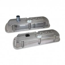 "302 Powered By Ford" Polished Aluminum Valve Covers, Pair