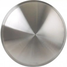 14" Moon Style Brushed Aluminum Look Stainless Steel Wheel Cover Set, 4 Pieces