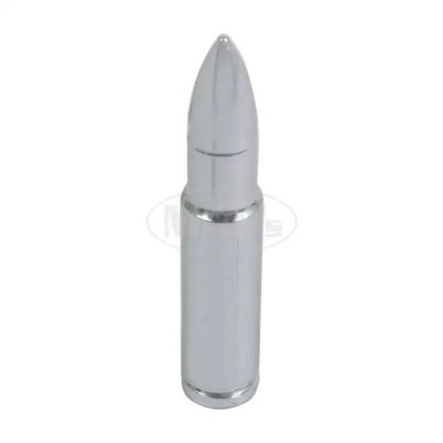 Bullet Cartridge Valve Stem Caps, Polished Aluminum