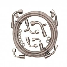 Stainless Steel Braided A/C Hose Kit With A verticle O-Ring Compressor